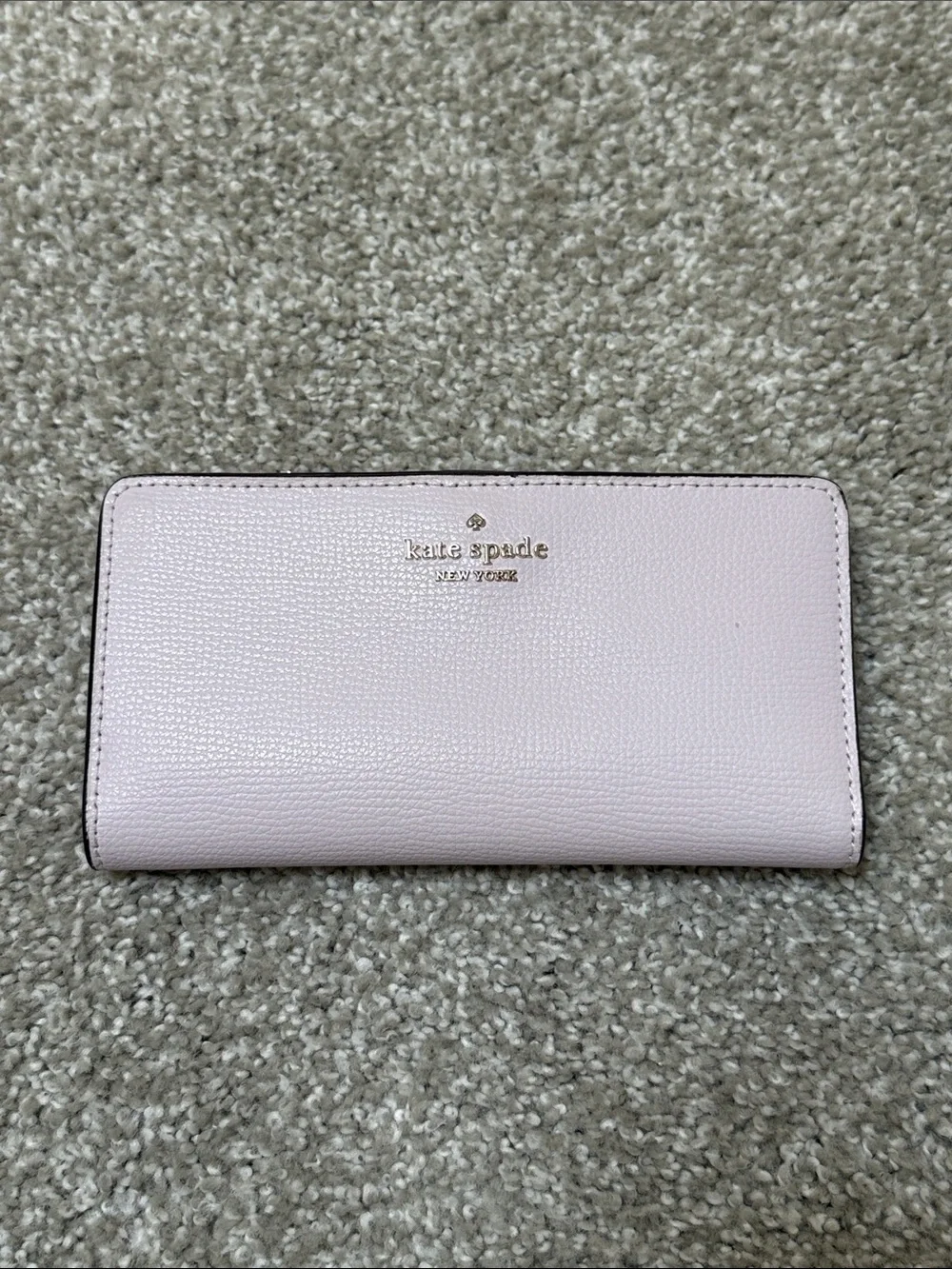 kate spade Pale Pink Saffiano Leather Zip Around Wallet